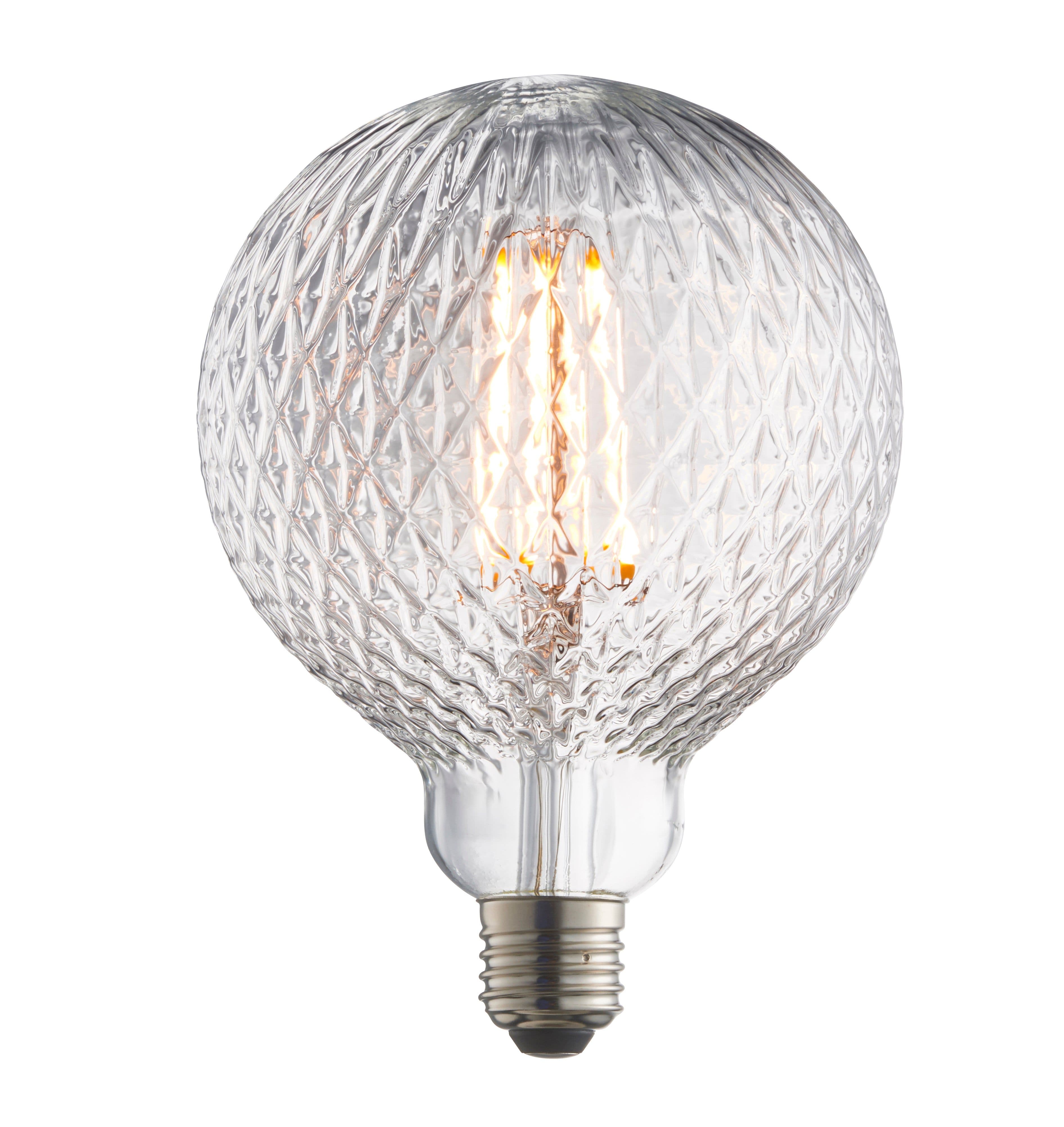 LED Filament Lamp Bulb Clear Glass 4W LED E27 Warm Facet Bulb