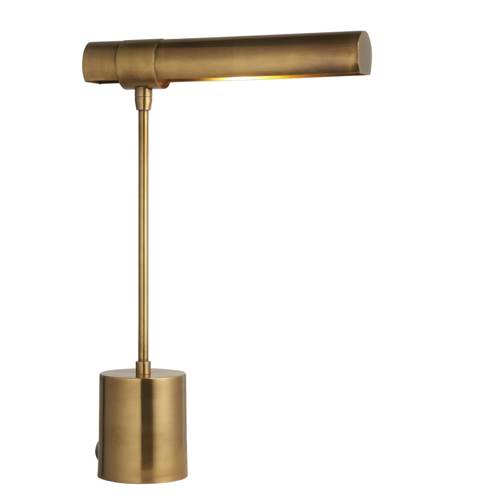 Table Lamp Antique Solid Brass 25W E14 Bedside Task Light Home Office
