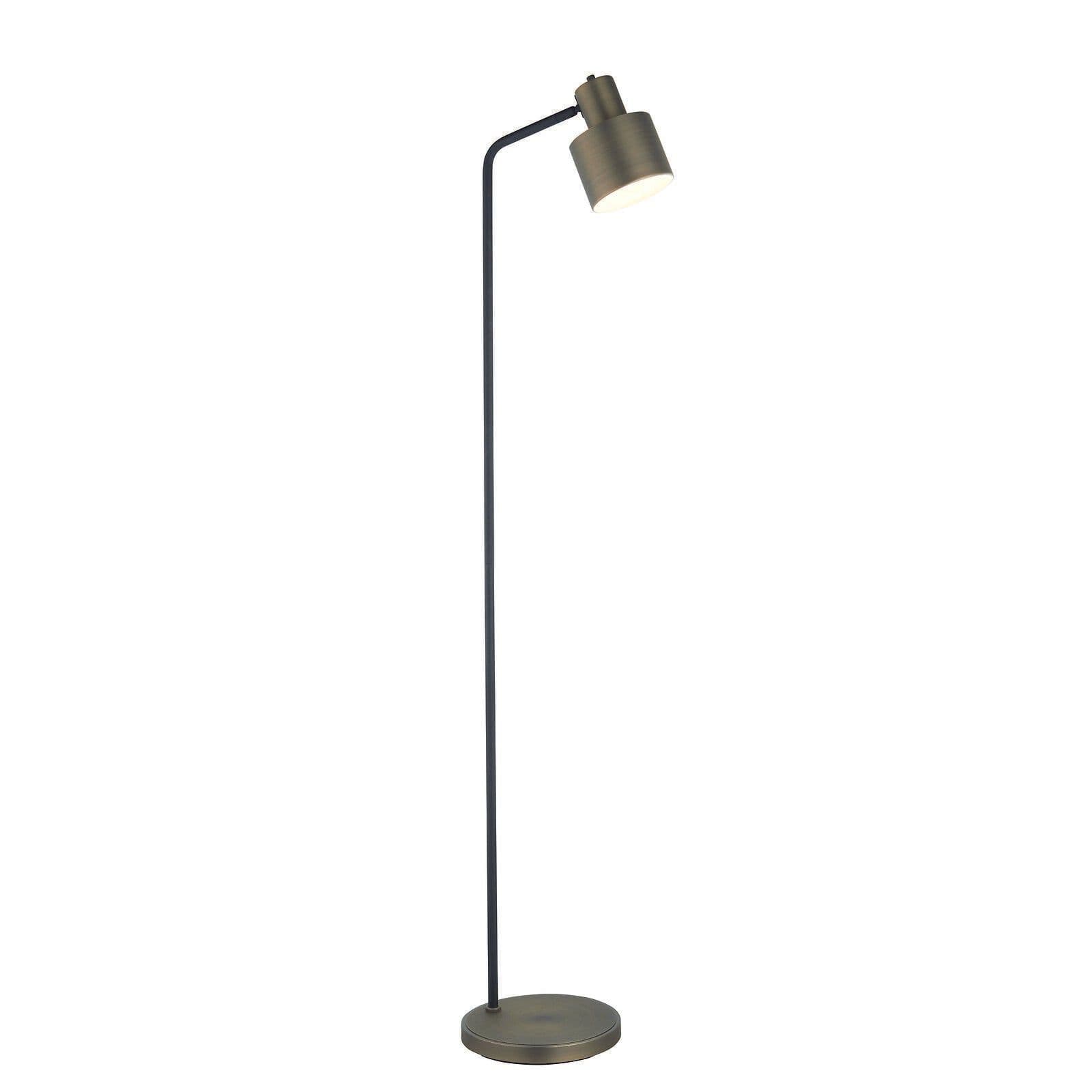 Floor Lamp Light Antique Bronze & Textured Matt 40W E27 Standing
