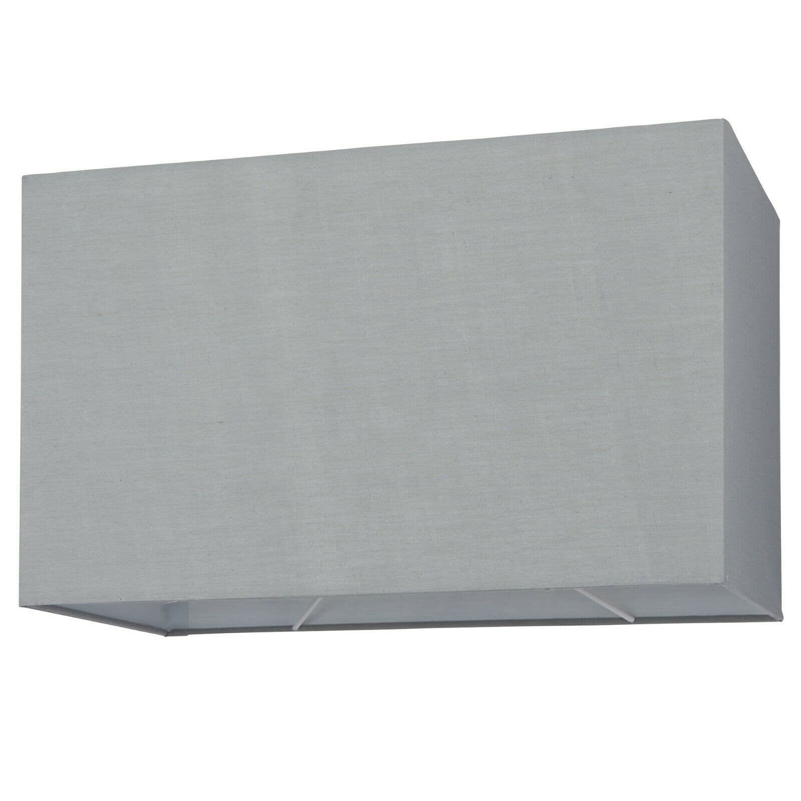 Straight Sided Rectangle Lamp Shade Cotton Fabric 60W E27 or B22 GLS