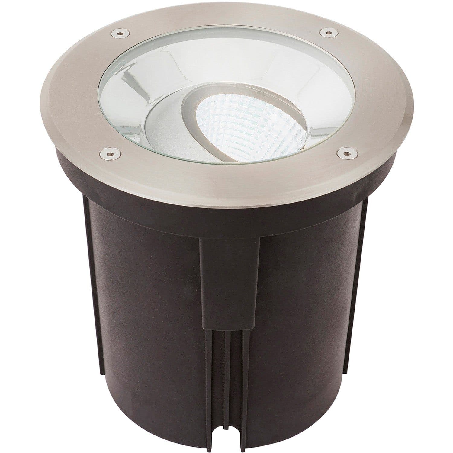 Stainless Steel Drive Over IP67 Ground Light 16.5W Cool Tilting Head LED