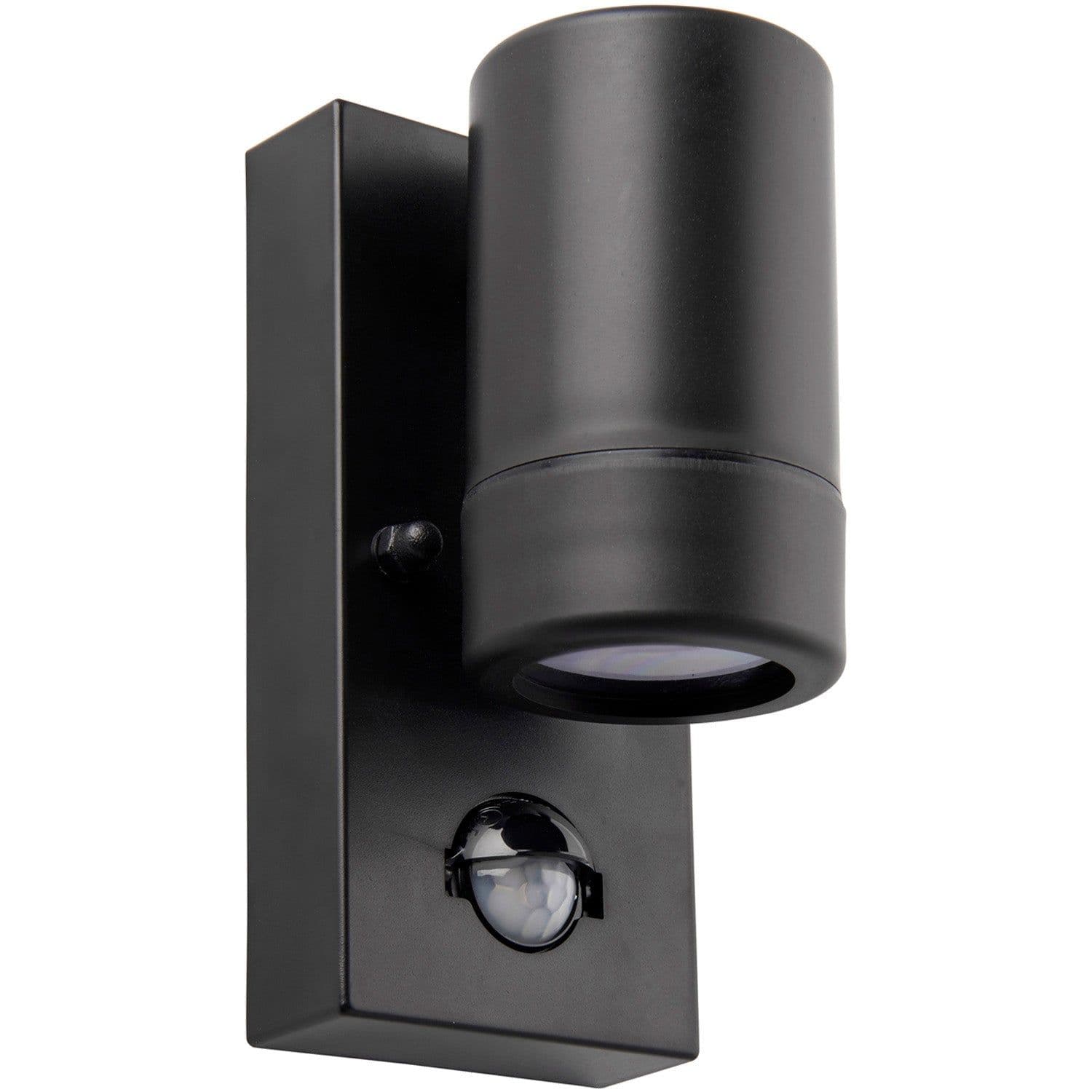 Outdoor IP44 Wall Downlight PIR Sensor 7W LED GU10 Matt Polymer