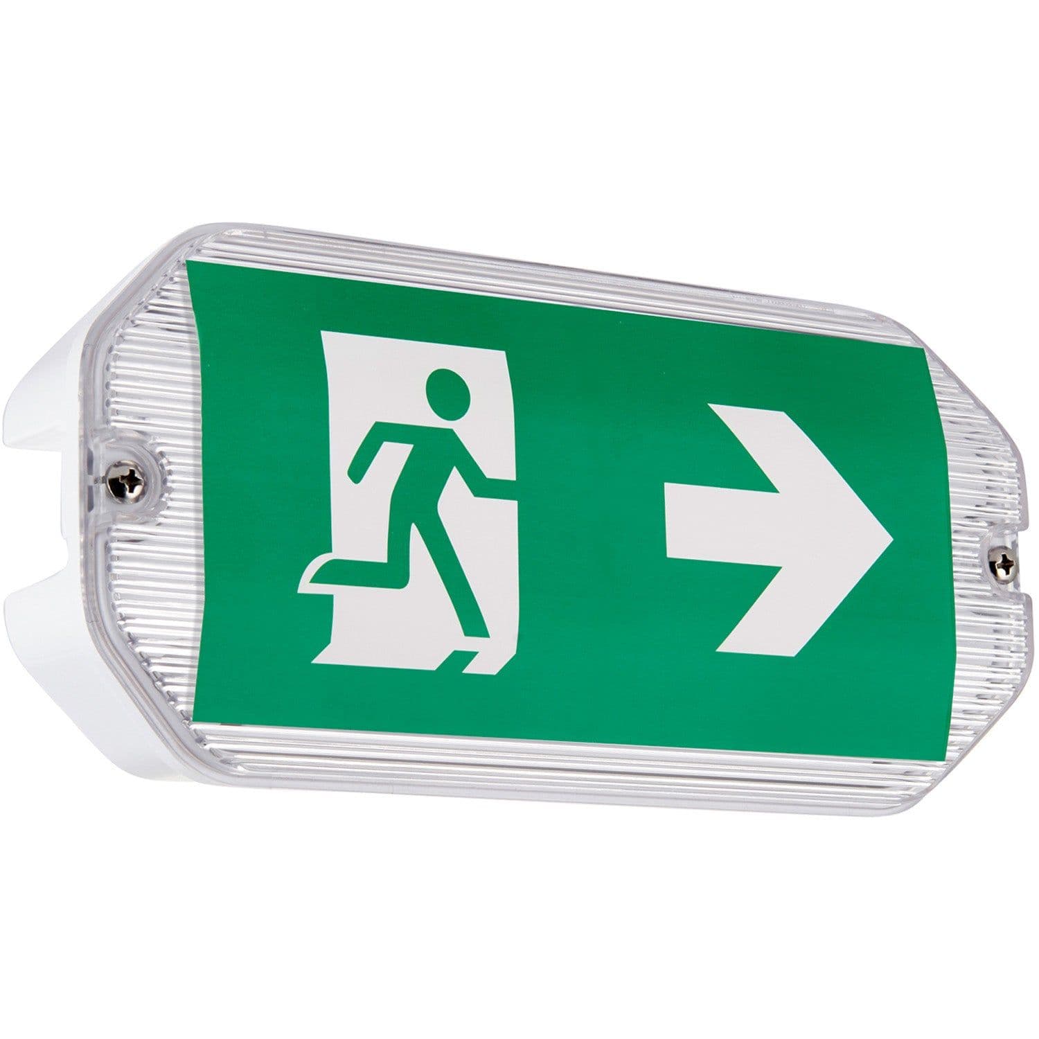 Outdoor Rated Emergency Exit Bulkhead Wall Light 3W Daylight LED IP65