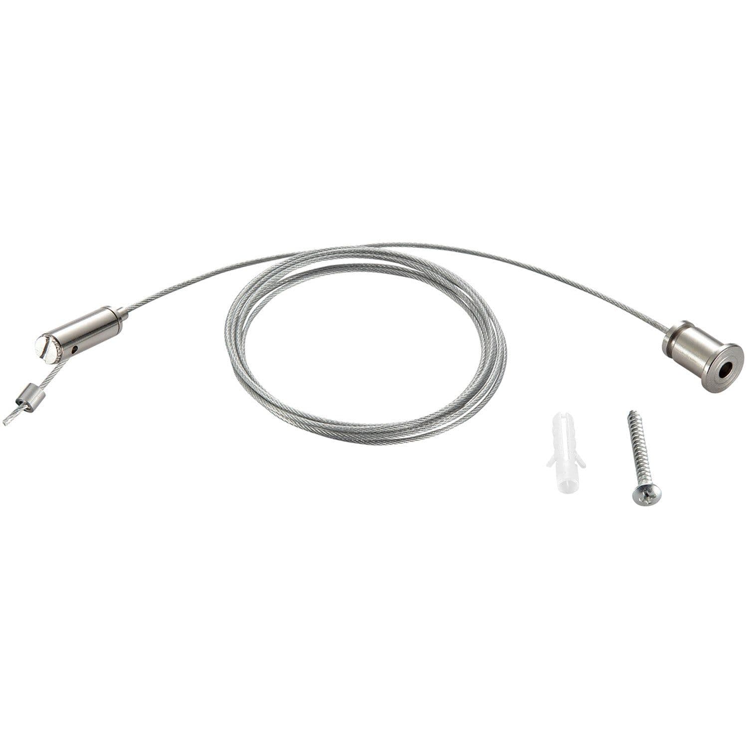 Track Lighting Suspension Kit 200mm to 3000mm Limit Bright Zinc
