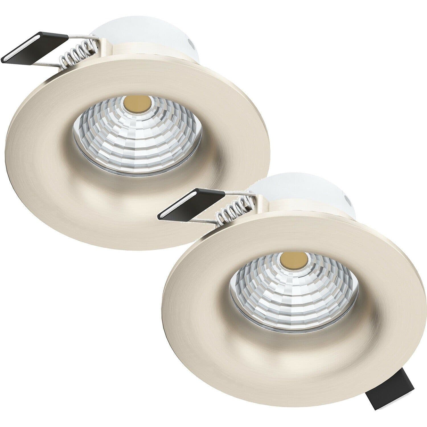 2 PACK Wall Ceiling Flush Fixed Downlight Satin Nickel Spotlight 6W LED