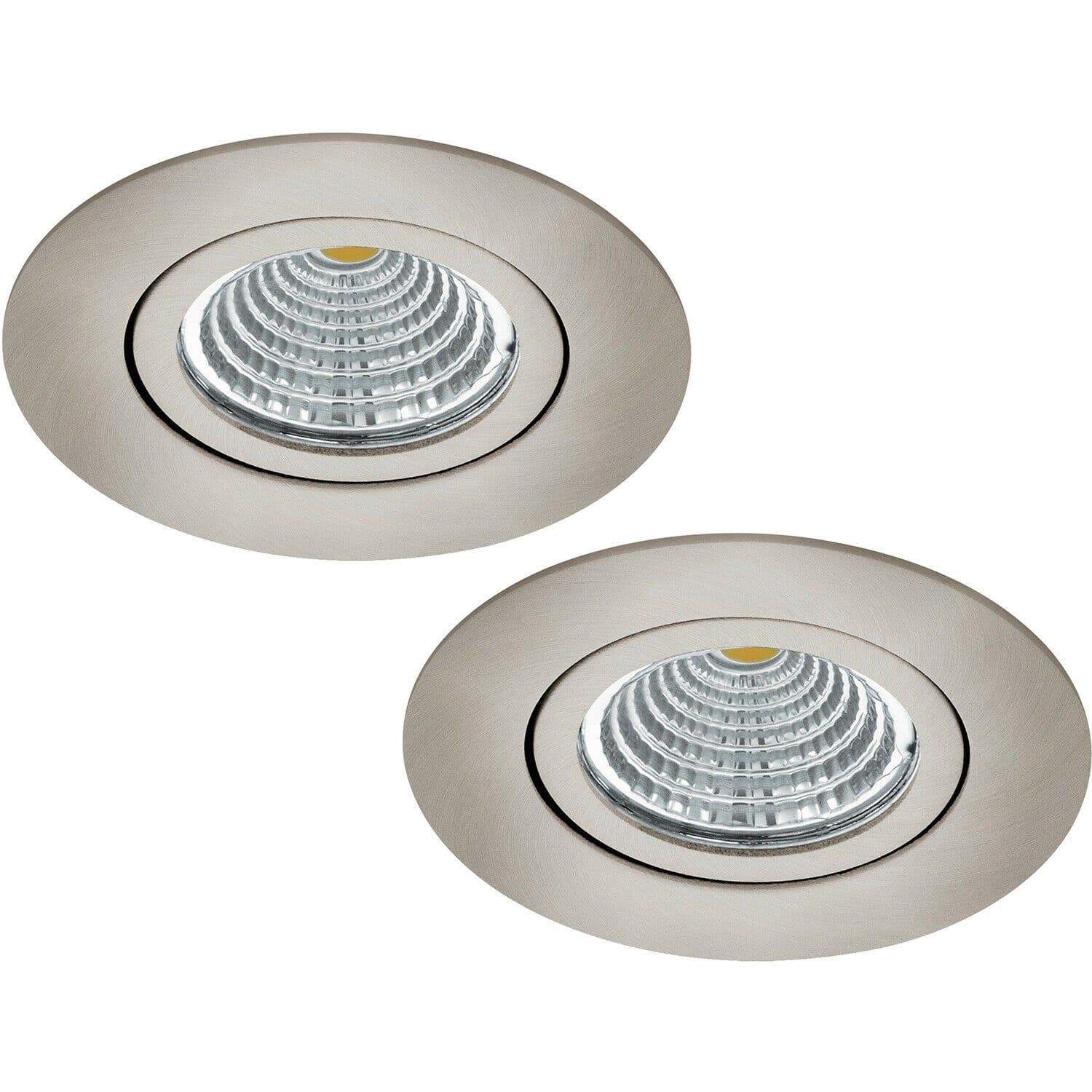 2 PACK Wall Ceiling Flush Round Downlight Satin Nickel Spotlight 6W LED