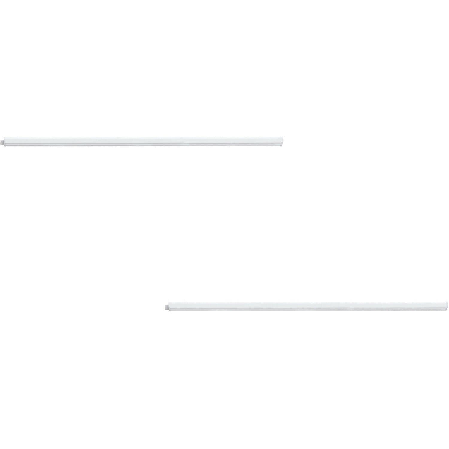 2 PACK Wall Flush Ceiling Light Colour White Shade White Plastic Bulb LED 8.2W