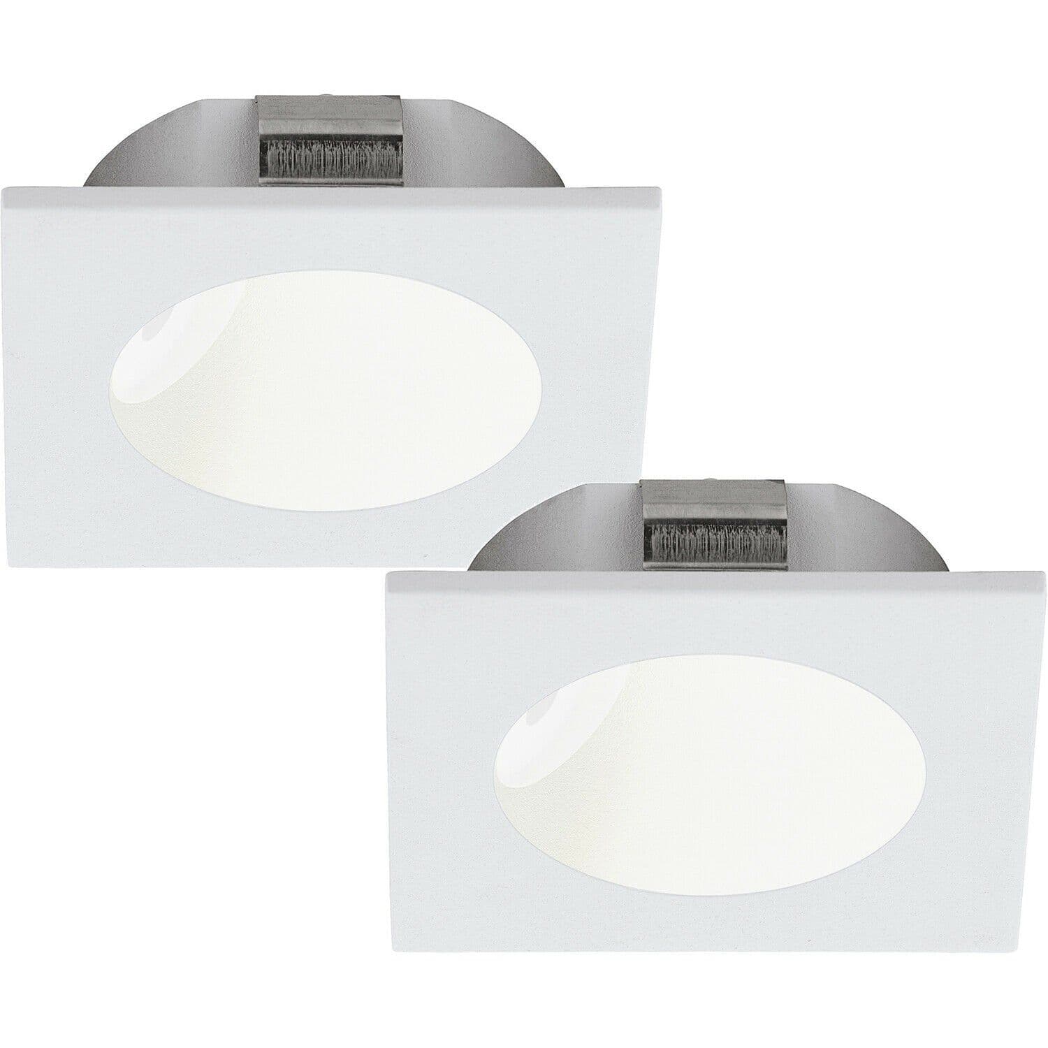 2 PACK Wall Ceiling Flush Downlight Cast Aluminium 2W Built LED