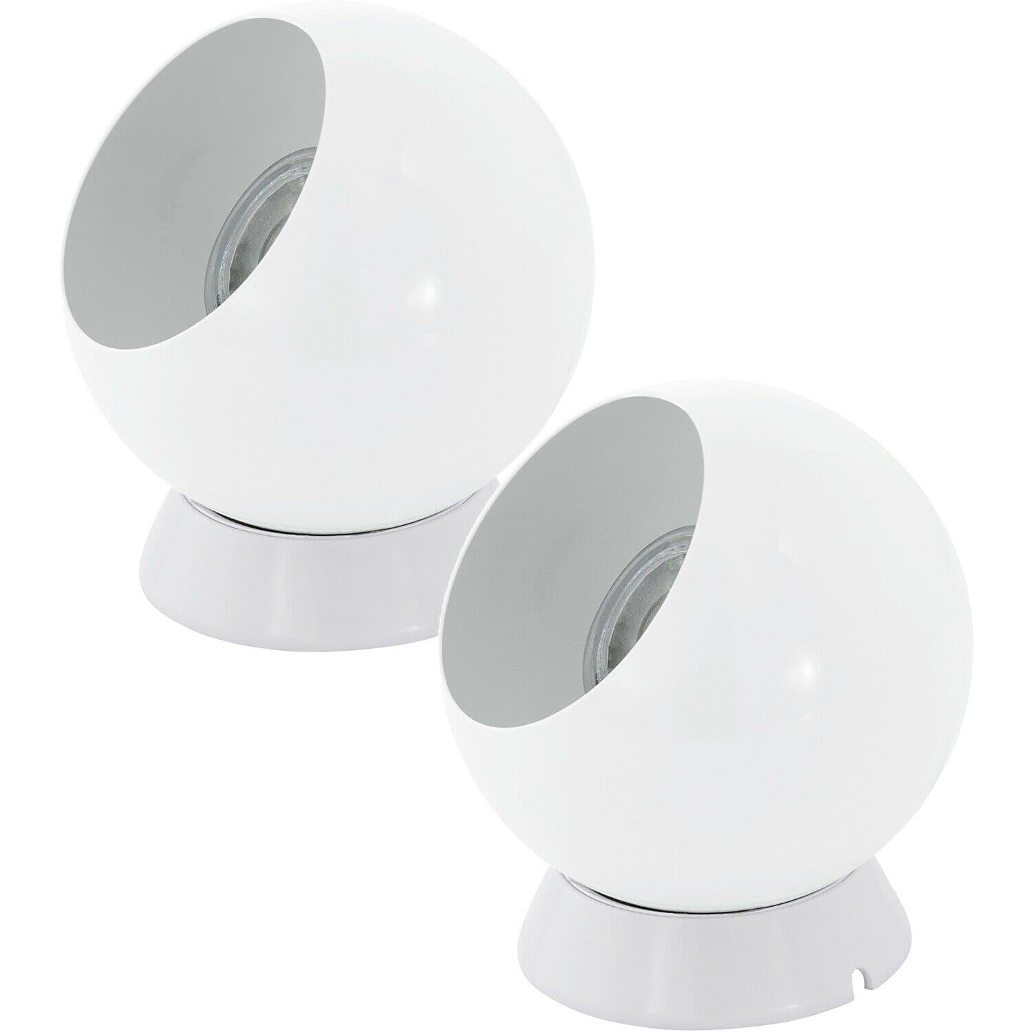 2 PACK Table Desk Lamp Steel Line Switch GU10 1x3.3W Included