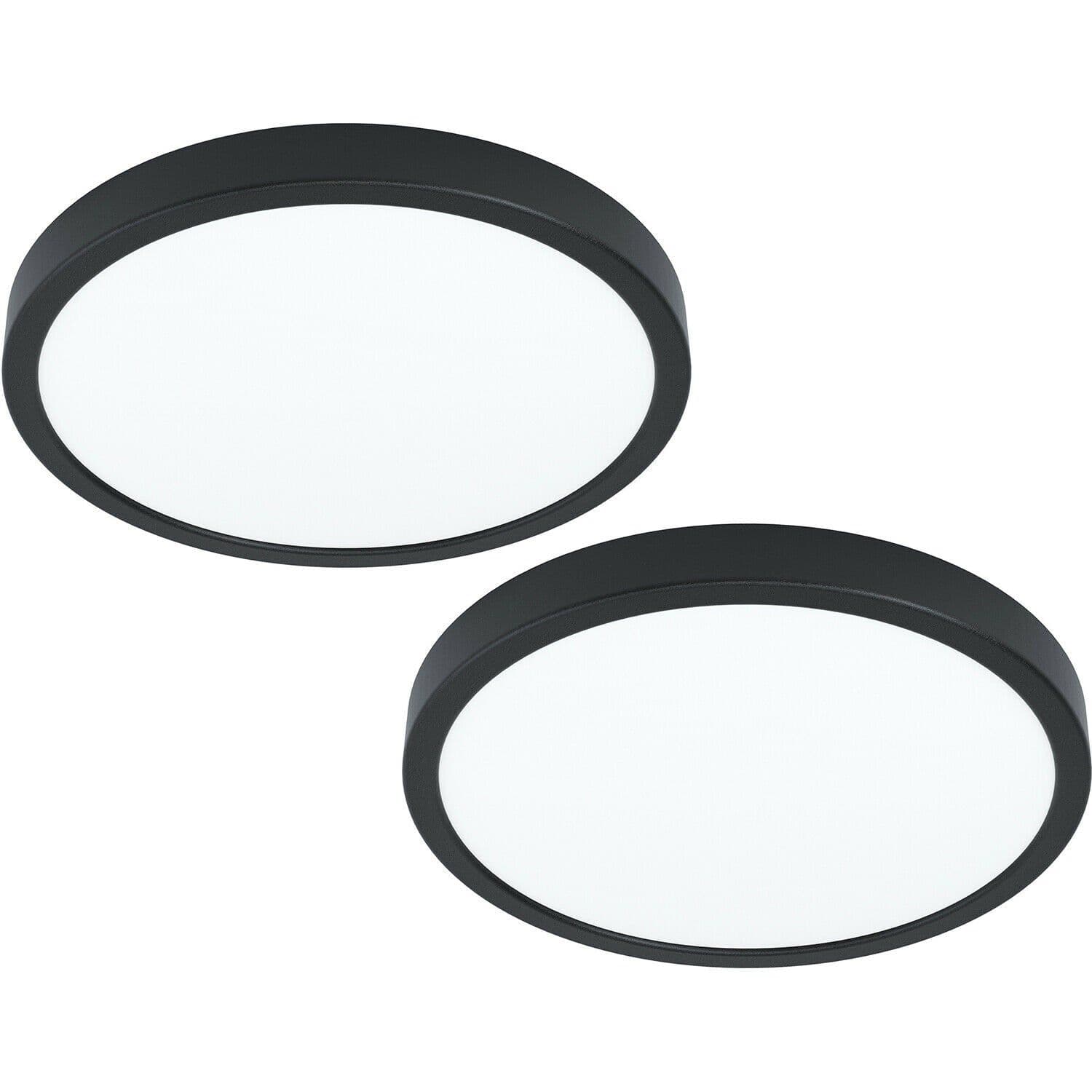 2 PACK Wall Ceiling Light 285mm Round Surface Mounted 20W LED 3000K