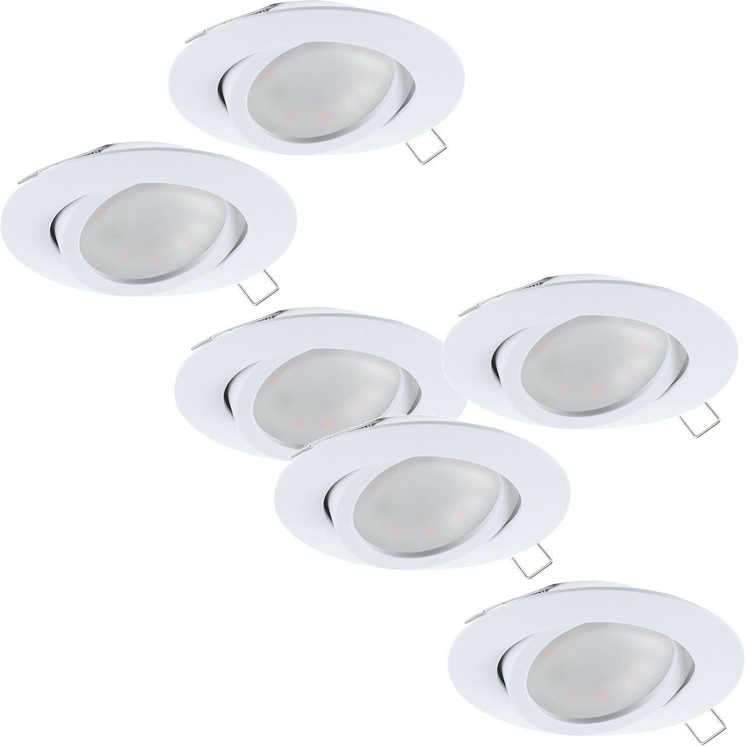 2 PACK 3 PACK Flush Ceiling Downlight Aluminium Round Spotlight 5W GU10