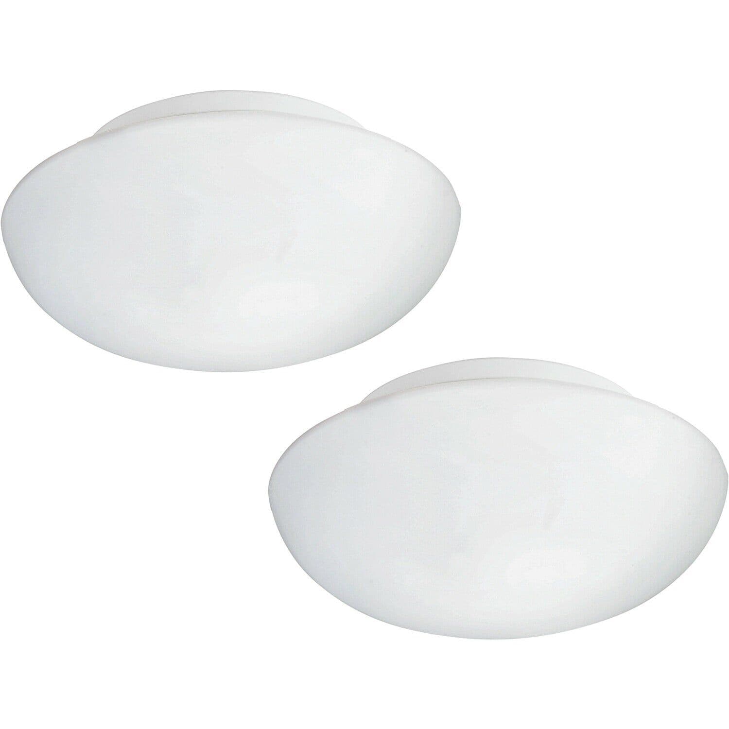 2 PACK Wall Flush Ceiling Light Shade Glass Opal Matt 2x E27