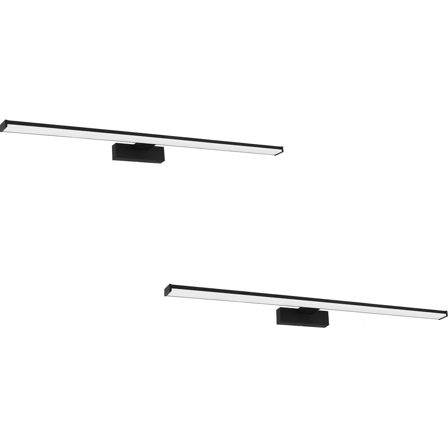2 PACK Wall Light Aluminium Shade White Plastic LED 14W Included