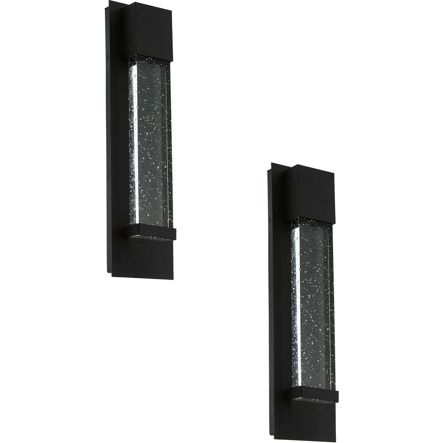 2 PACK IP44 Outdoor Wall Light Bubble Glass 3.3W LED Porch Lamp