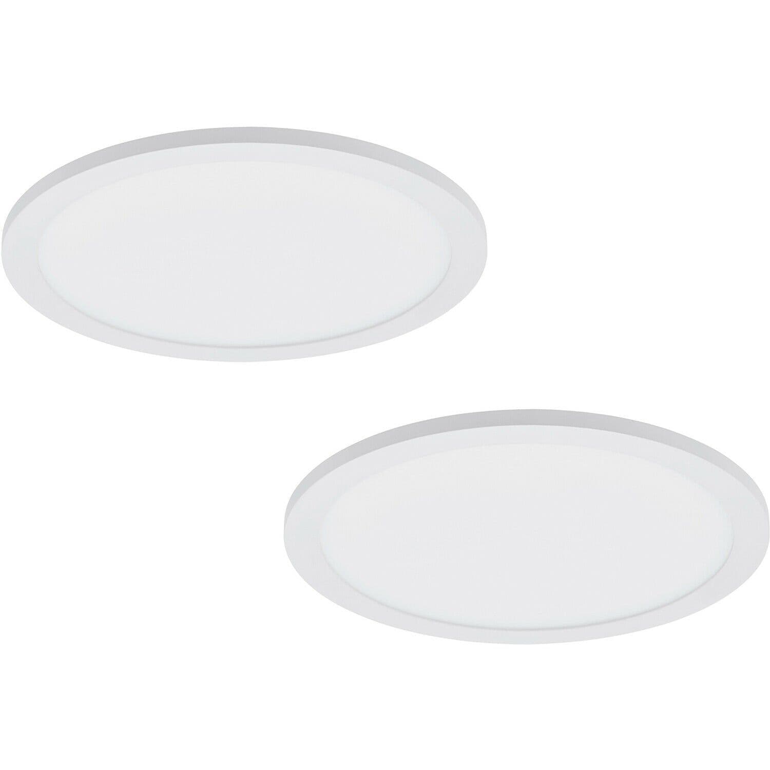 2 PACK 300mm Modern Ceiling Light Slim Round Low Profile 17W LED 4000K
