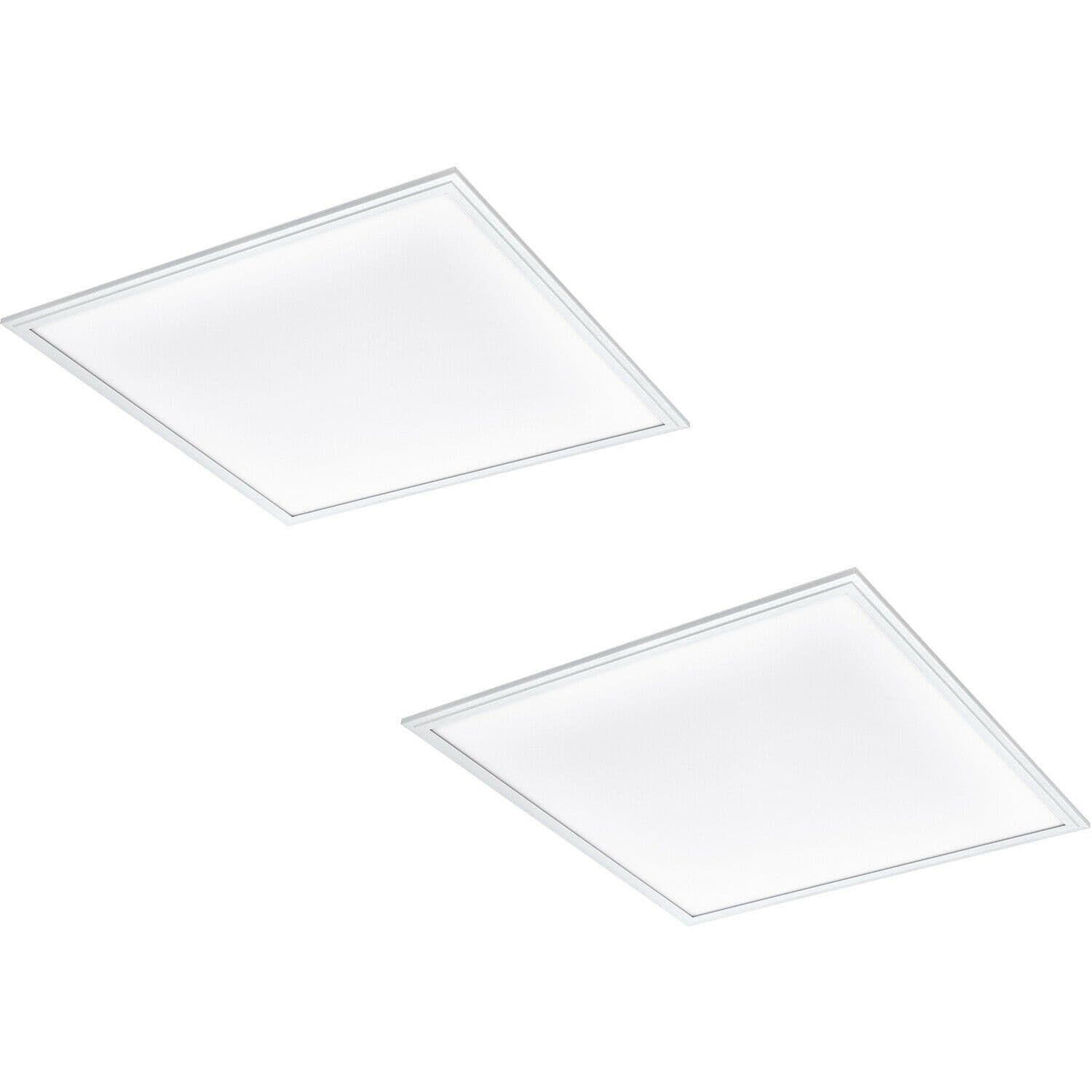 2 PACK Flush Ceiling Panel Light 6205mm Sqaure Tile 40W LED 4000K