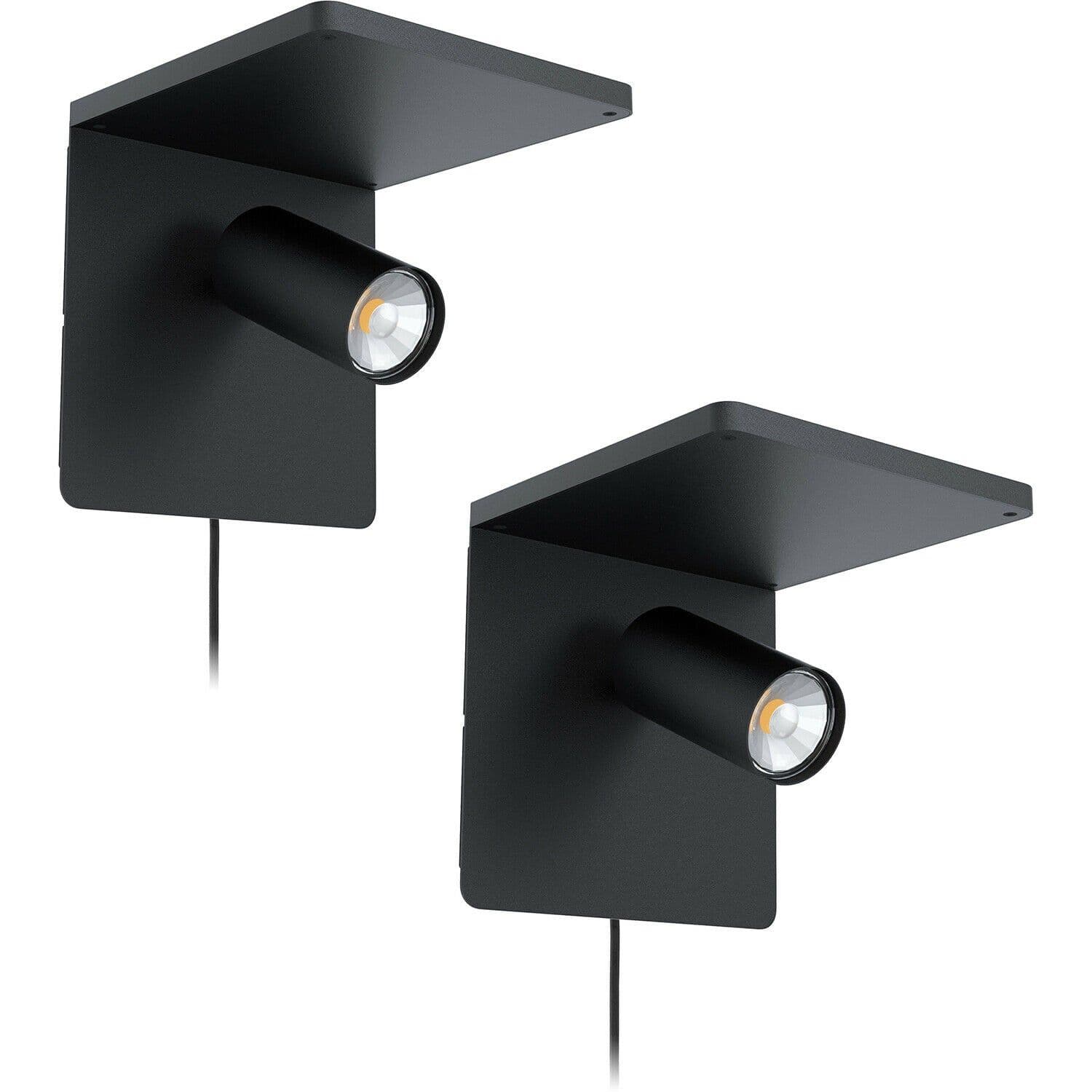 2 PACK Wall Spot Light Reading Rocker Switch GU10 1x5W Included