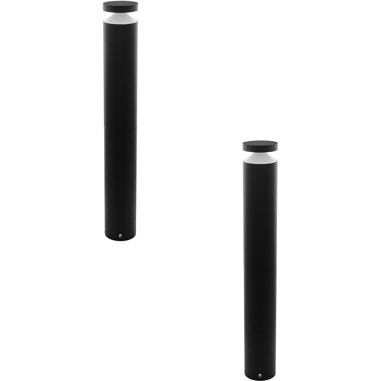 2 PACK IP44 Outdoor Bollard Light Cast Aluminium 11W LED Lamp Post