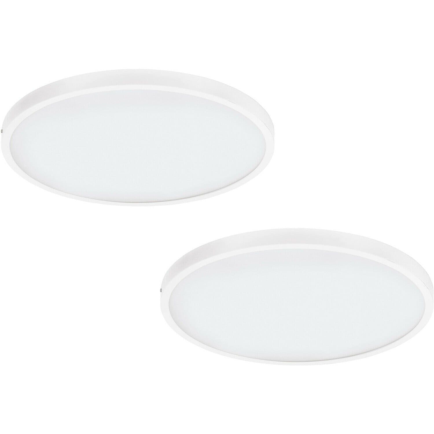 2 PACK Wall Ceiling Light 500mm Round Surface Mounted 25W LED 3000K