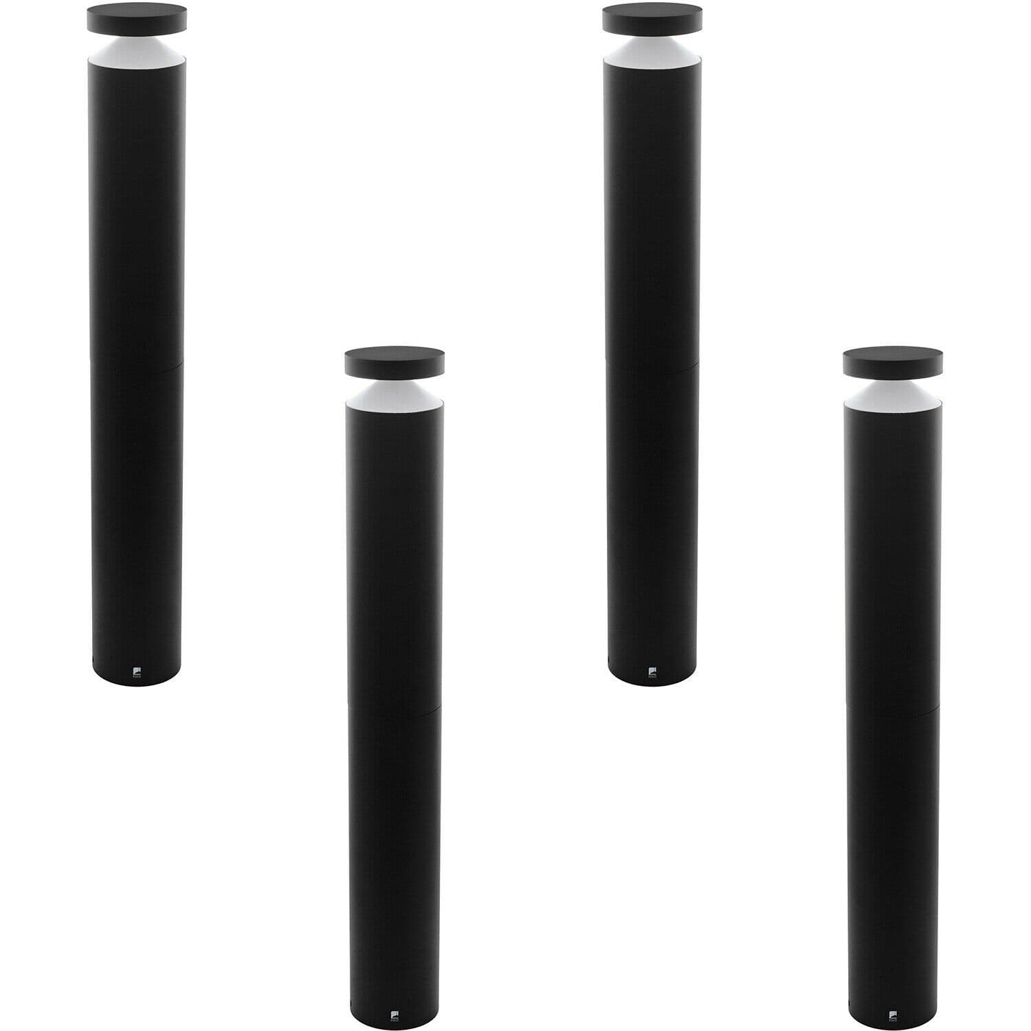 4 PACK IP44 Outdoor Bollard Light Cast Aluminium 11W LED Lamp Post