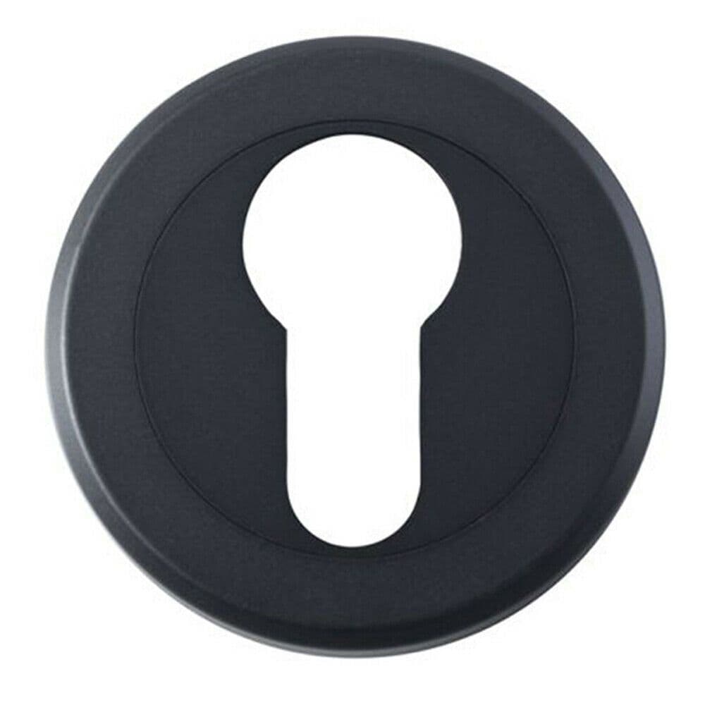 50mm Euro Profile Round Escutcheon Beveled Edge Concealed Fix Matt