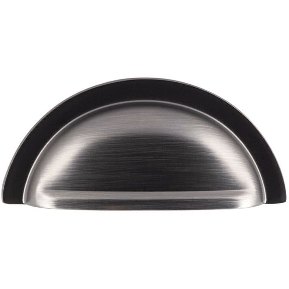 76mm Cup Pull Handle Gun Metal Traditional Cabinet Drawer Handle