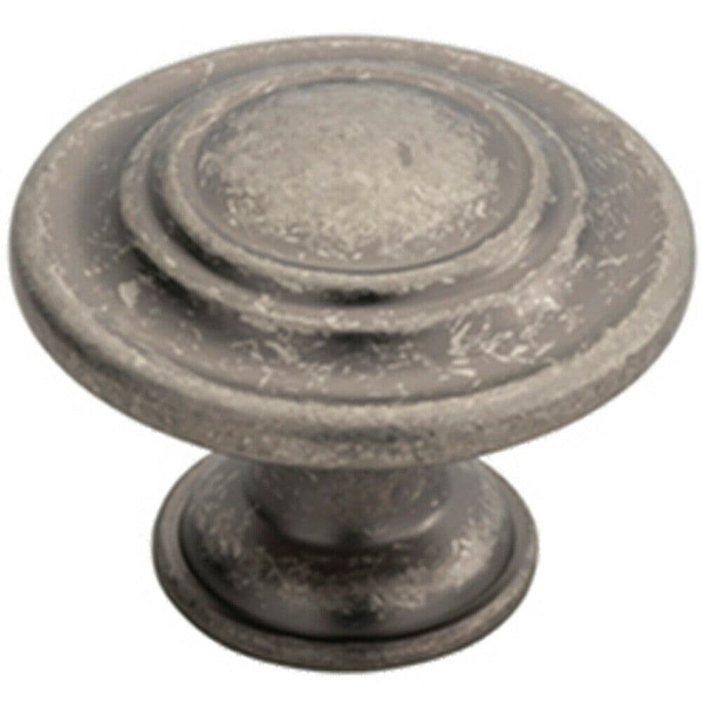 Round Ringed Pattern Door Knob 32mm Diameter Cabinet Handle