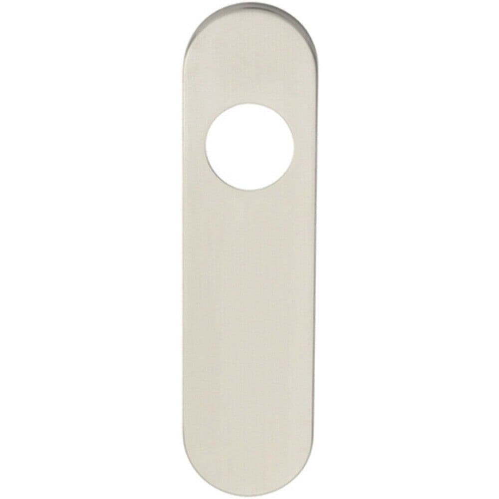 PAIR Radius Lock Latch Plate Cover 170 x 45 x 8mm Satin Stainless Steel