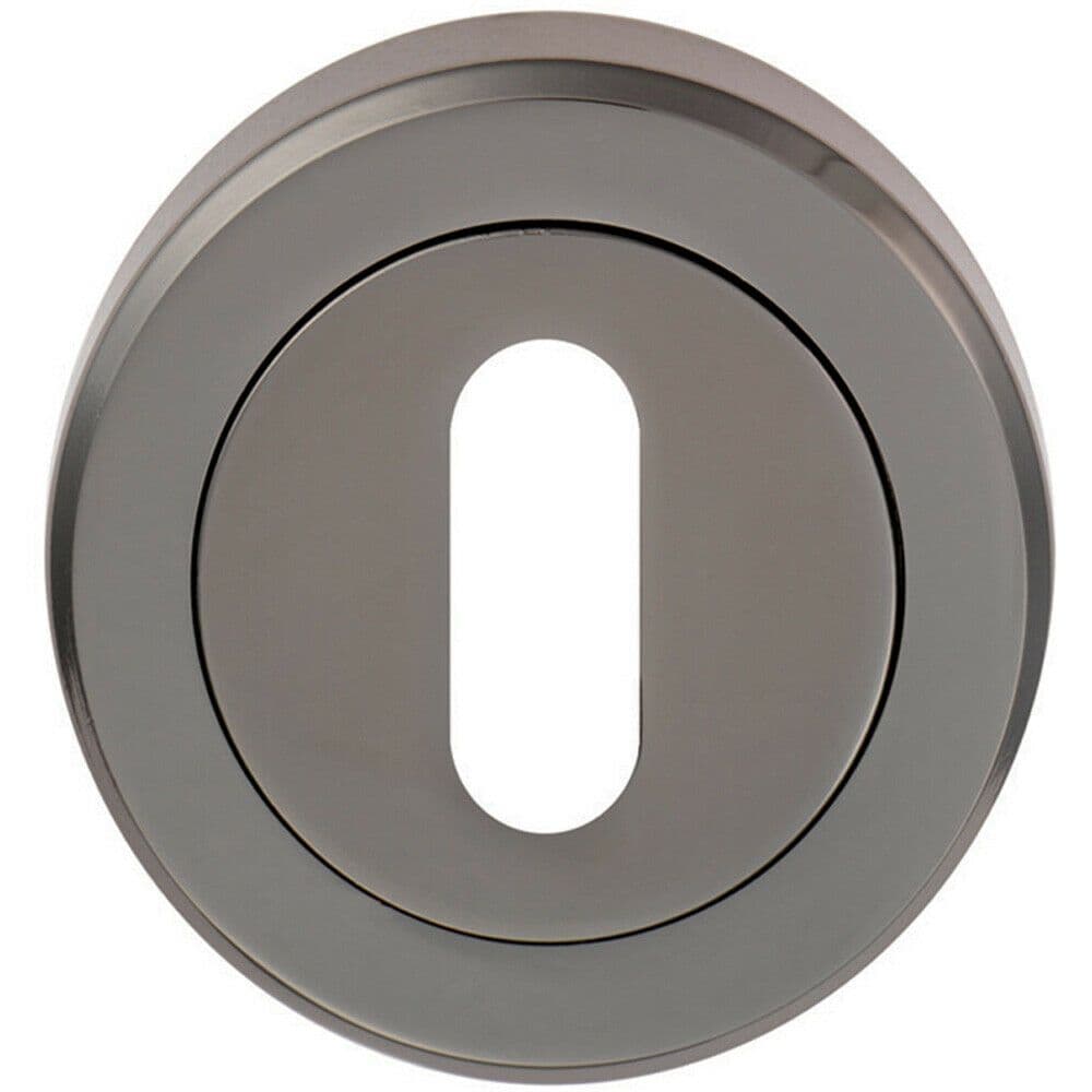51mm Lock Profile Escutcheon Chamfered Edge Concealed Fix Nickel