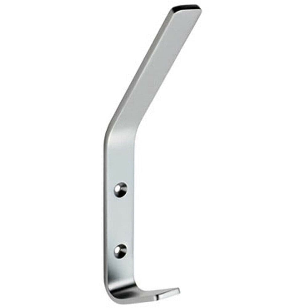 Flat One Piece Hat & Coat Hook 175 x 20mm Satin Anodised Aluminium