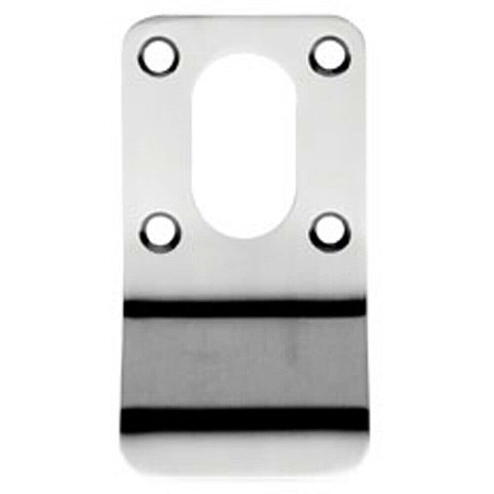Oval Profile Cylinder Latch Pull External Door Handle Satin Stainless Steel