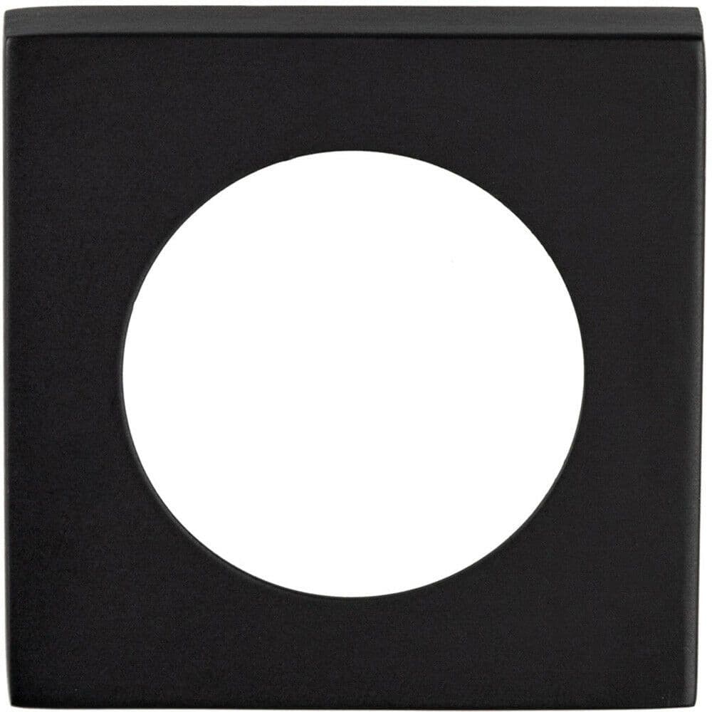 PAIR Screw On Square Rose Cover Plates 52 x 52mm 10mm Depth Matt