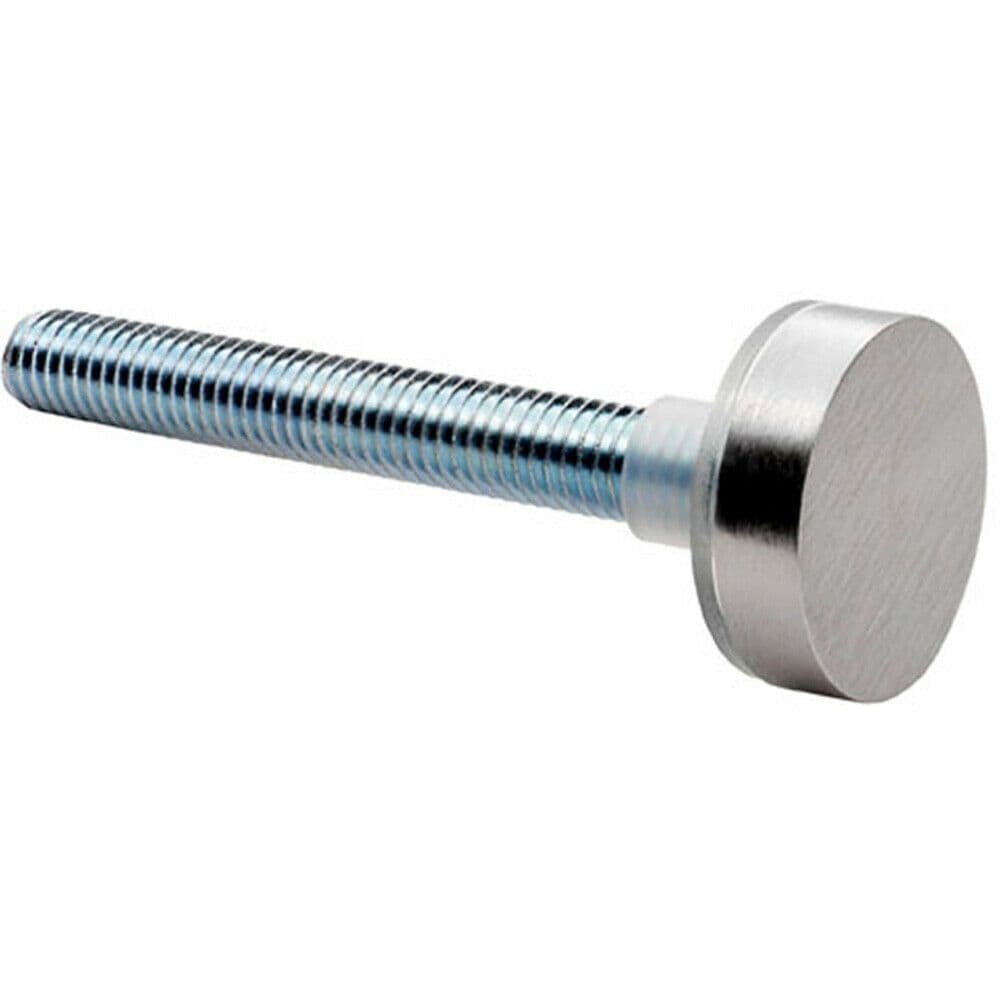 PAIR Bolt Cap Fixing Pack 22mm Pull Handle Bright Stainless Steel