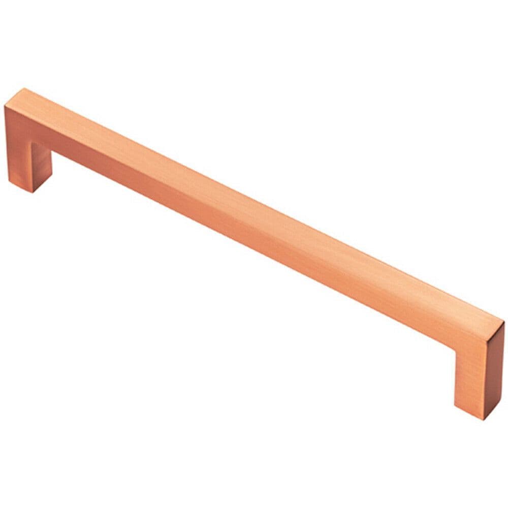 Square Block Pull Handle 170 x 10mm 160mm Fixing Centres Satin