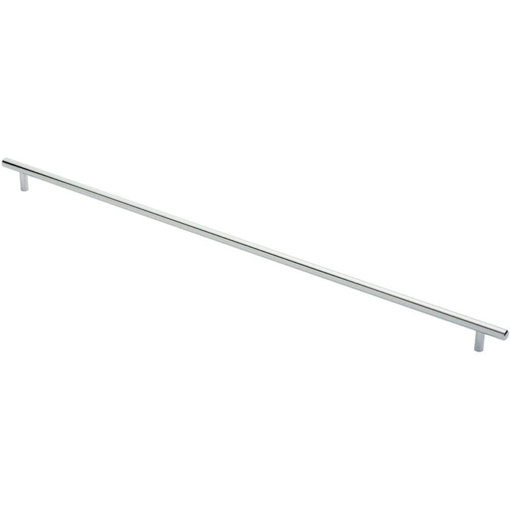 Round T Bar Cabinet Pull Handle 668 x 12mm 608mm Fixing Centres Chrome