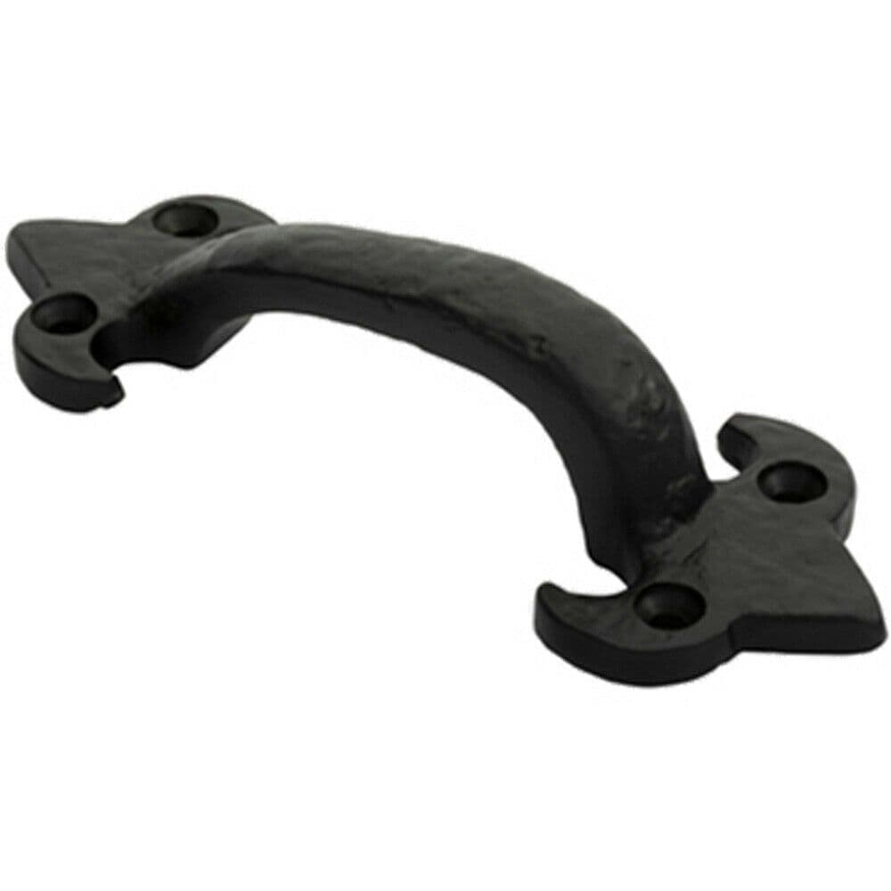 Traditional Forged Iron Pull Handle 132 x 50mm Antique Door Handle