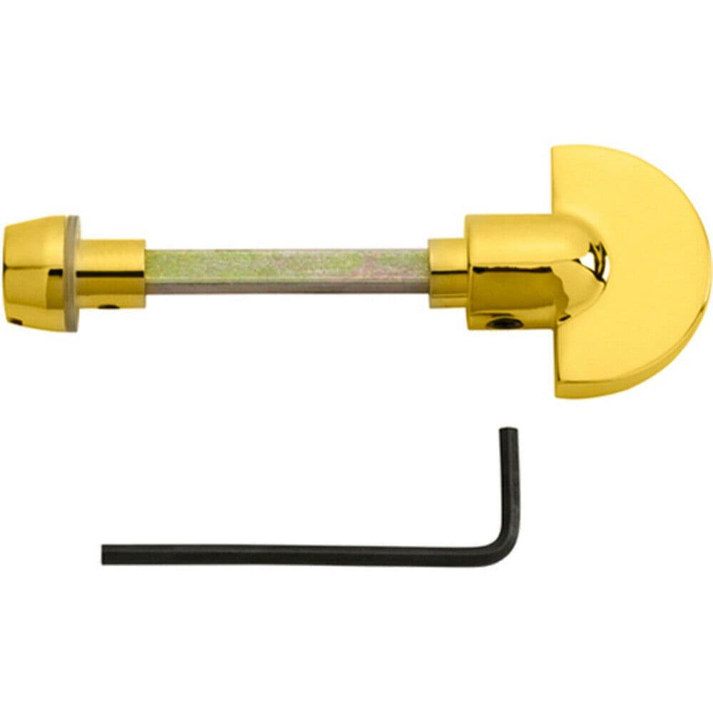 Spare Slim Thumbturn Lock Release Handle 67mm Spindle Polished Brass