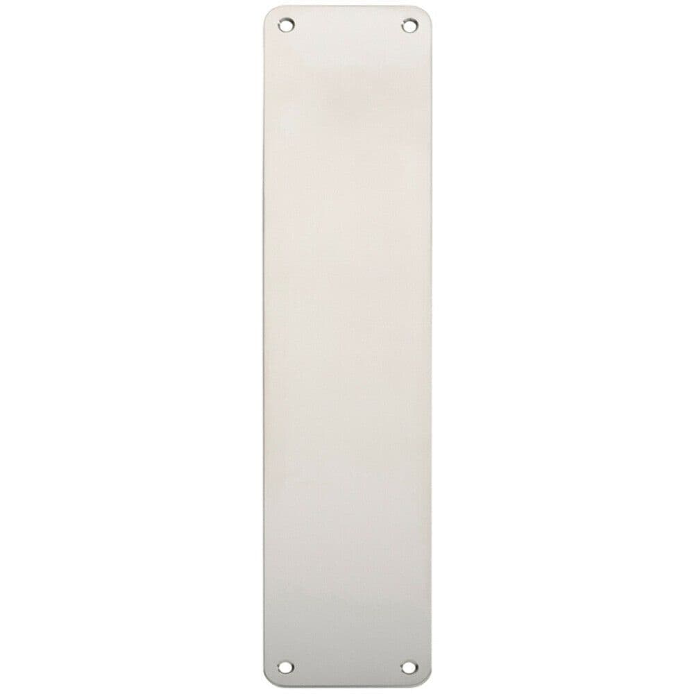 Plain Door Finger Plate 350 x 75mm Bright Stainless Steel Push Plate