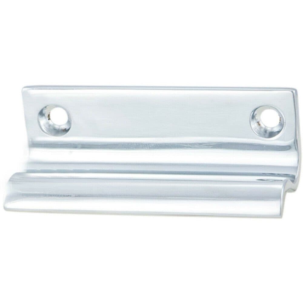 Sash Window Lift Handle 62 x 20mm 47mm Fixing Centres Polished Chrome