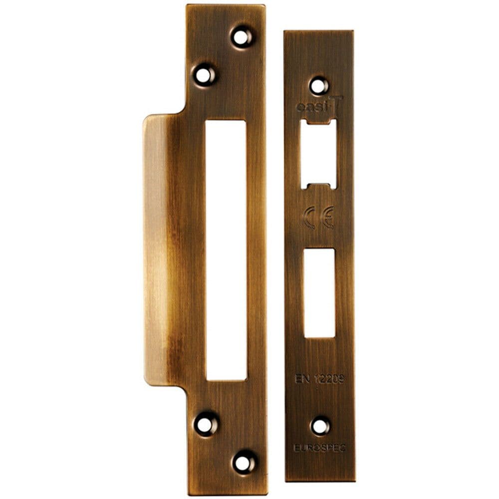 Forend Strike Fixing Pack Suitable Sashlocks Antique Brass