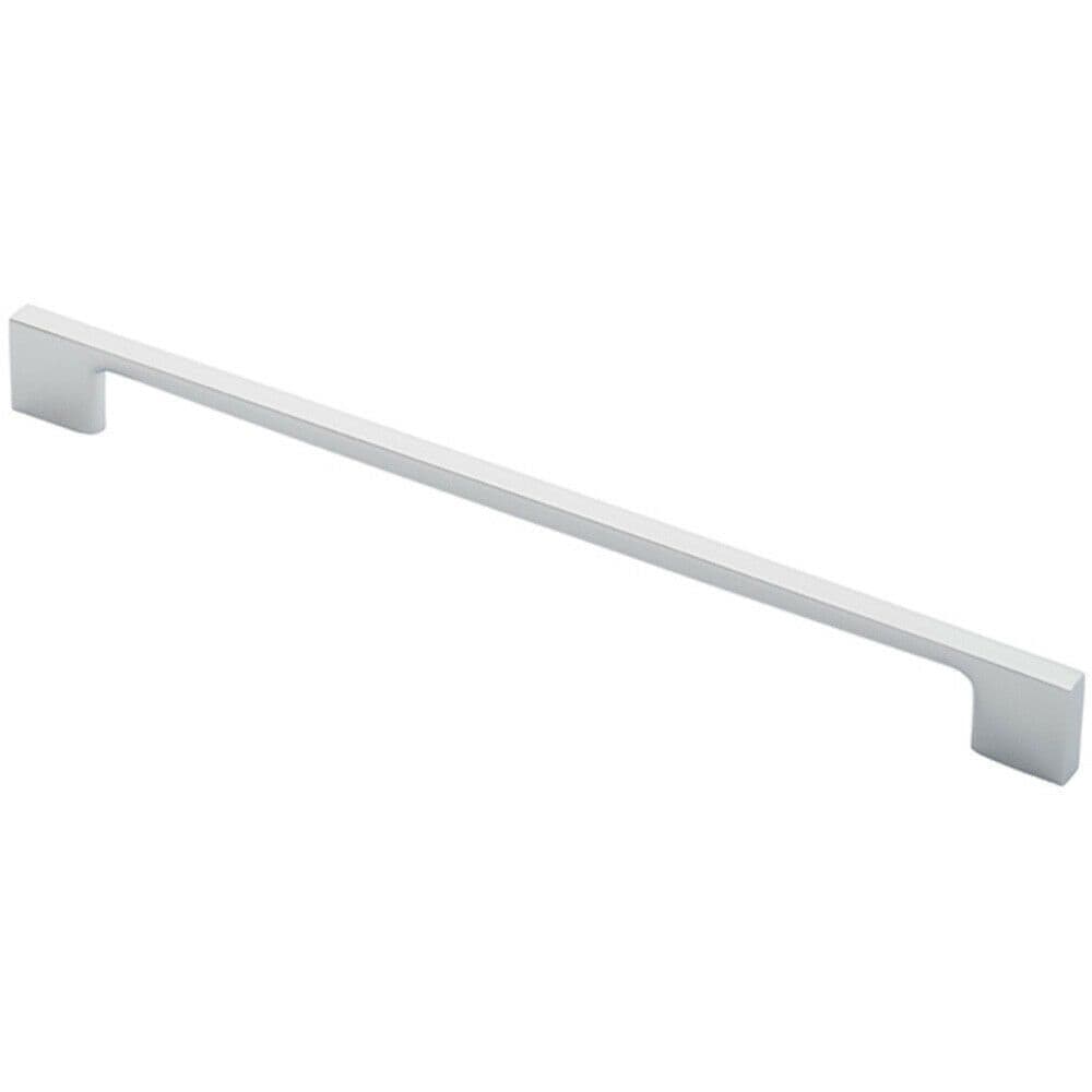 Slim D Shape Pull Handle 290 x 9mm 256mm Fixing Centres Polished Chrome