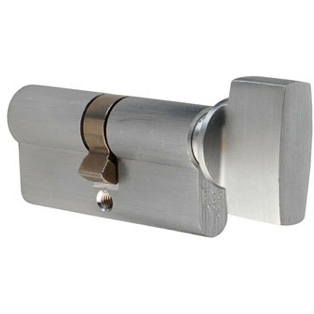 Large Style Thumbturn to Suit Cylinder 34 x 27.5 x 12mm Satin Chrome