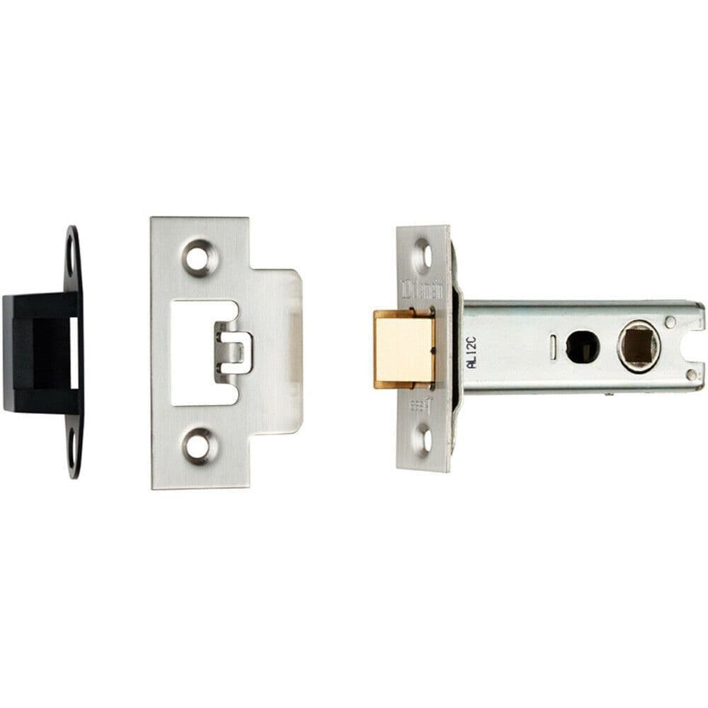 76mm Heavy Sprung Tubular Door Latch Swivel Latch Function Stainless Steel