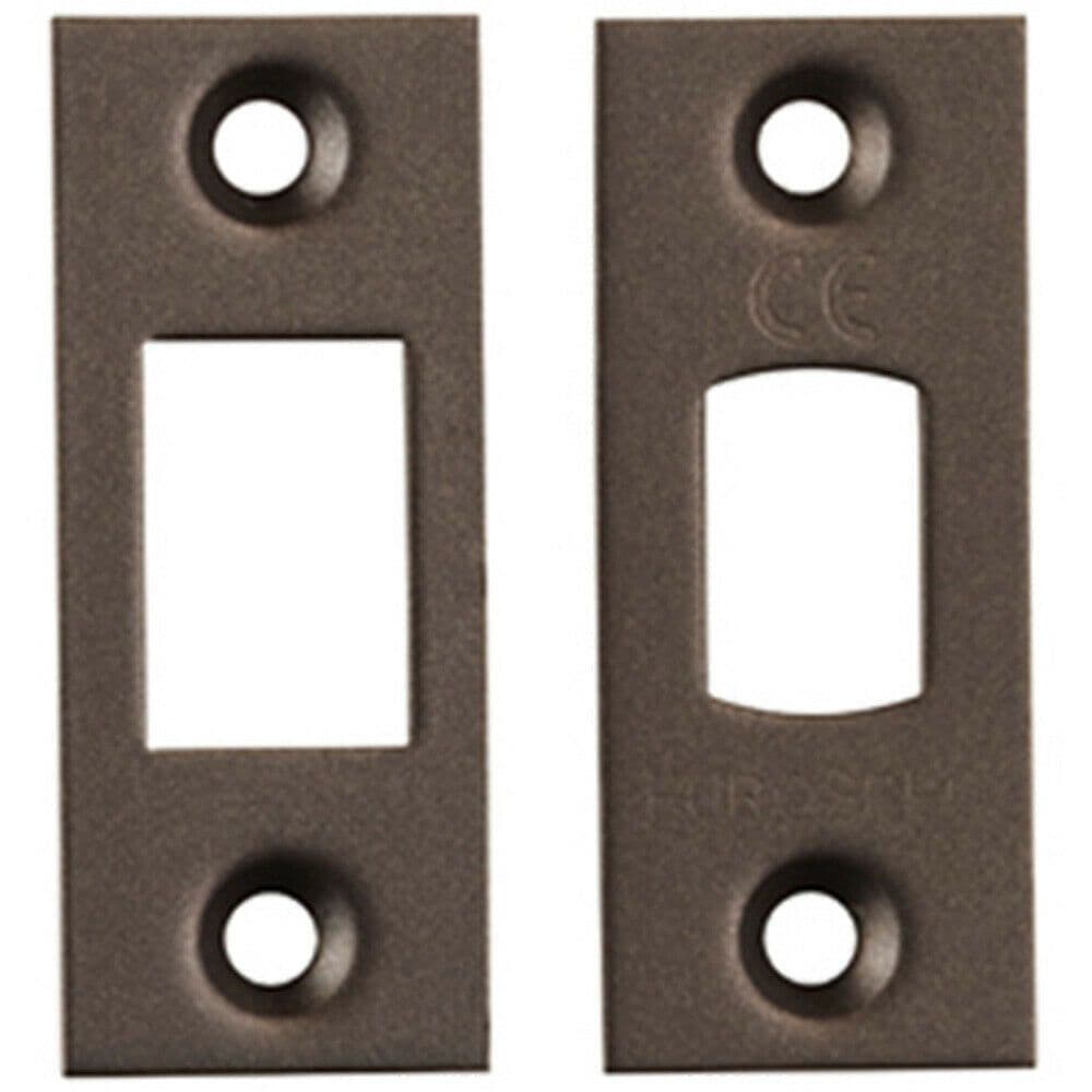 Forend Strike & Fixing Pack Suitable for Tubular Deadbolt Matt Bronze