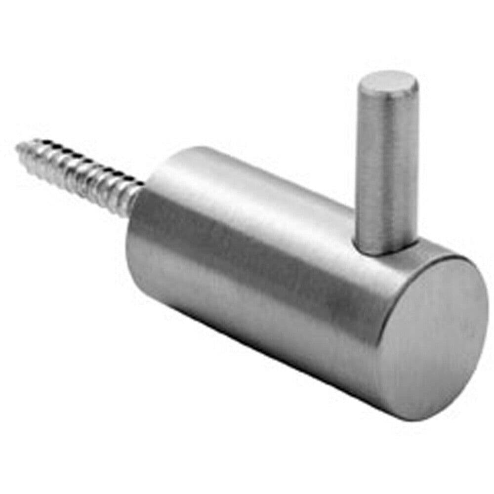 Coat Hook with Concealed Fixing 35mm Projection Satin Stainless Steel