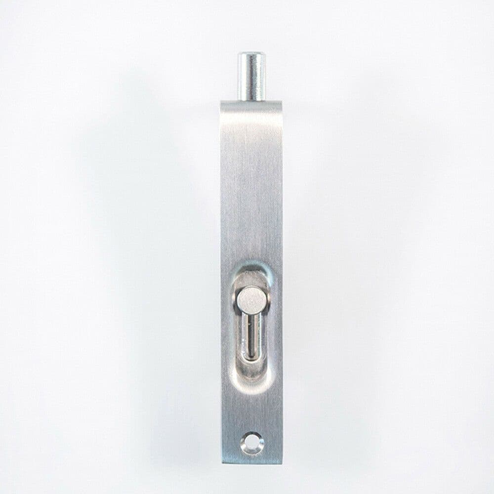 Sunk Slide Flush Door Bolt with Flat Keep Plate 102 x 17mm Satin Nickel
