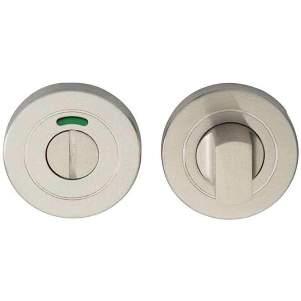 Thumbturn Lock And Release Handle With Indicator Concealed Fix Satin Steel