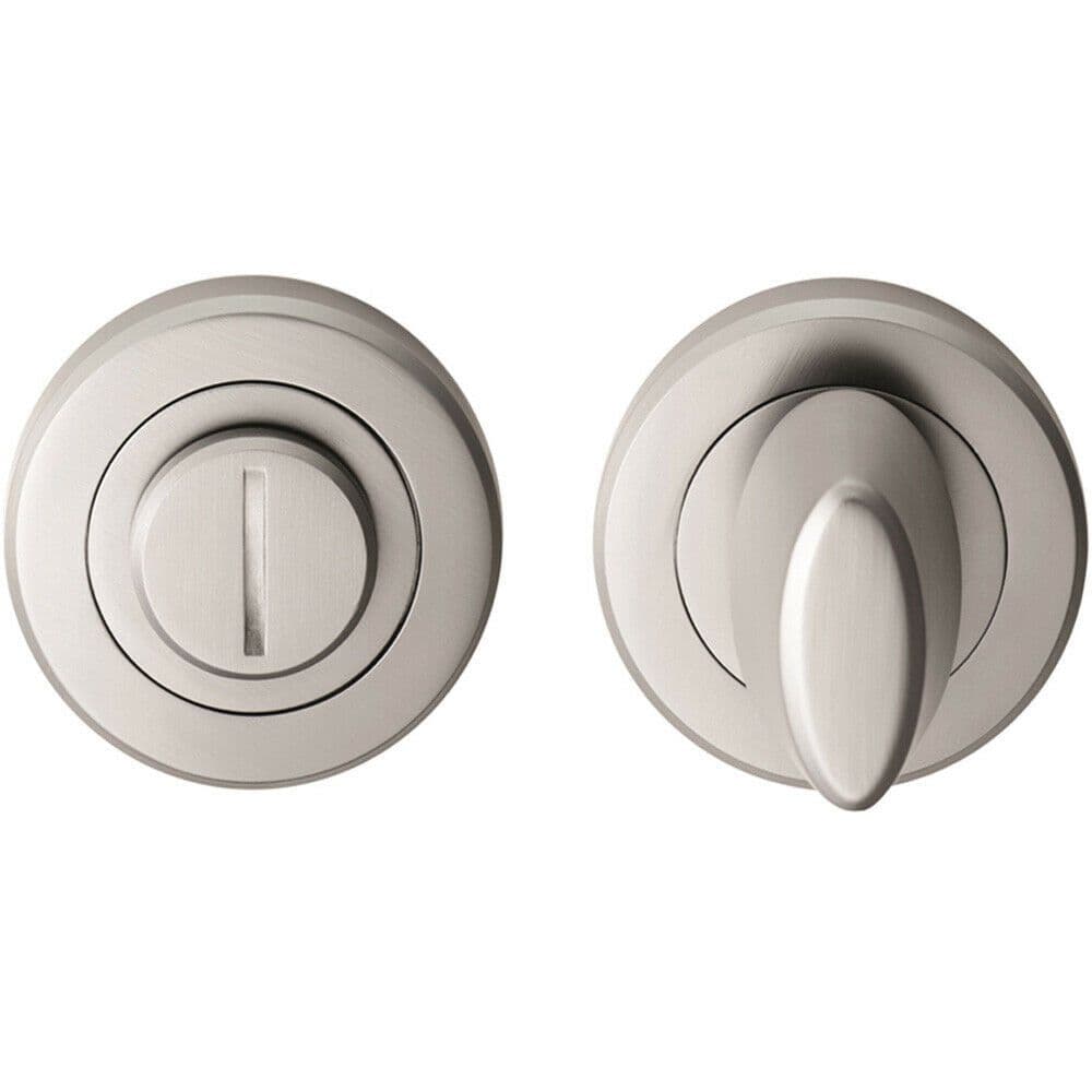 Thumbturn Lock Release Handle Beveled Edge Concealed Fix Satin Chrome