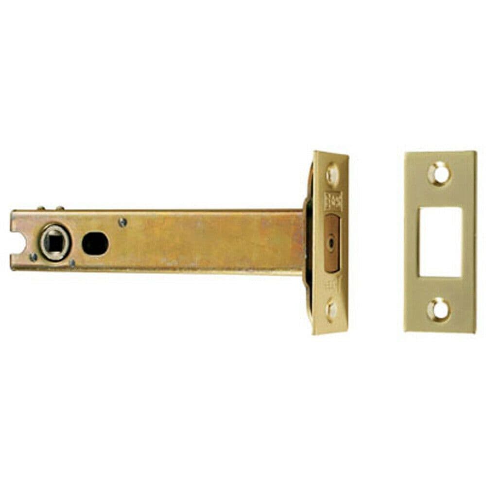 129mm Tubular BS Deadbolt with 5mm Follower Electro Brassed & Stainless Steel