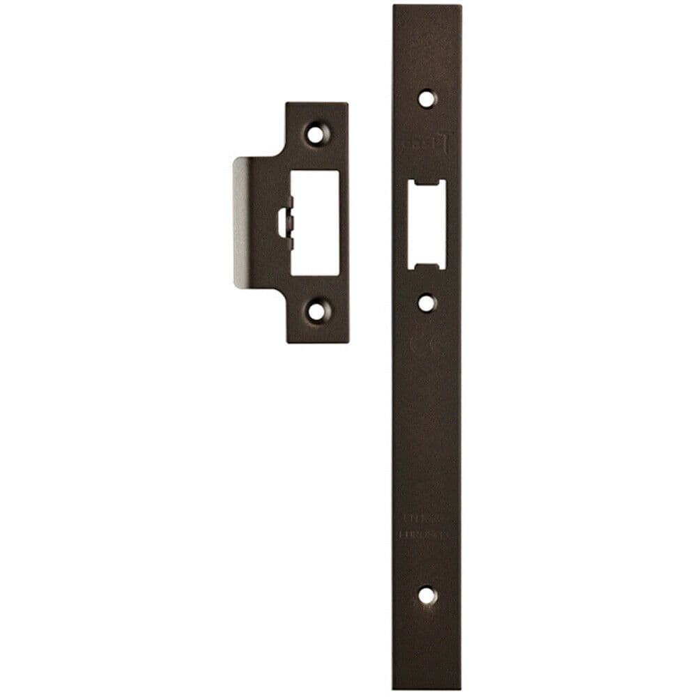 Forend Strike & Fixing Pack Suitable for DIN Security Latch Matt Bronze